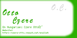 otto czere business card